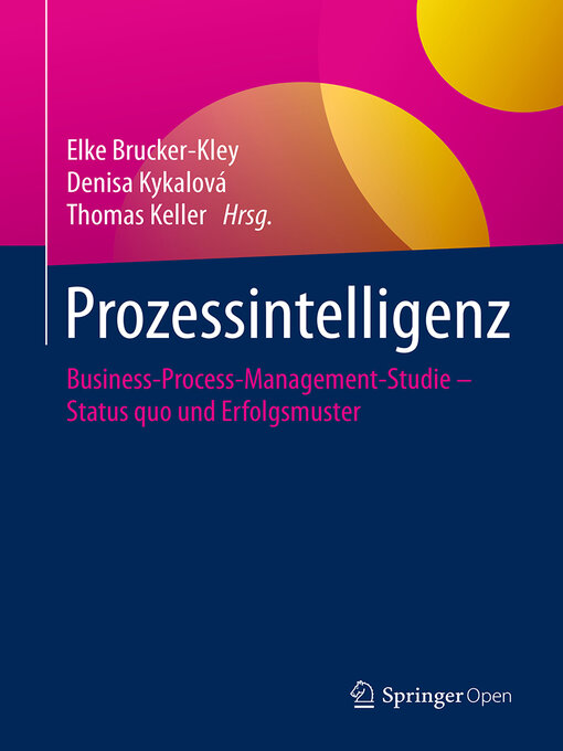 Title details for Prozessintelligenz by Elke Brucker-Kley - Available